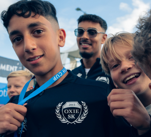 Young Oxie SK players at Gothia Cup