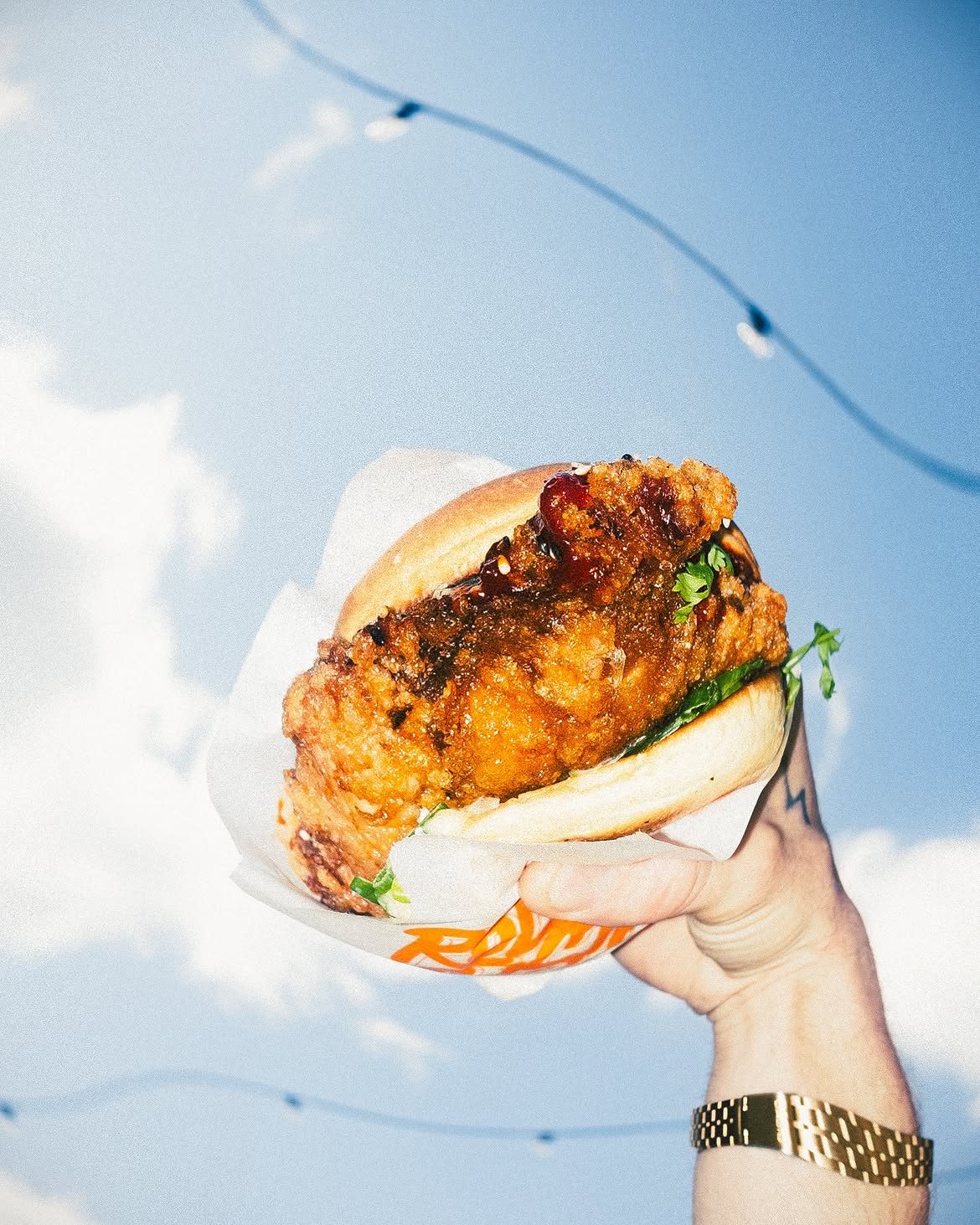 Karaage sandwich from the Rollin Bistros summer menu